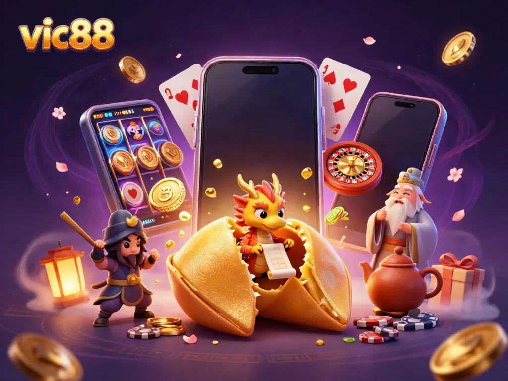Experience thrilling slots at vic88 with vibrant games and golden fortune elements.